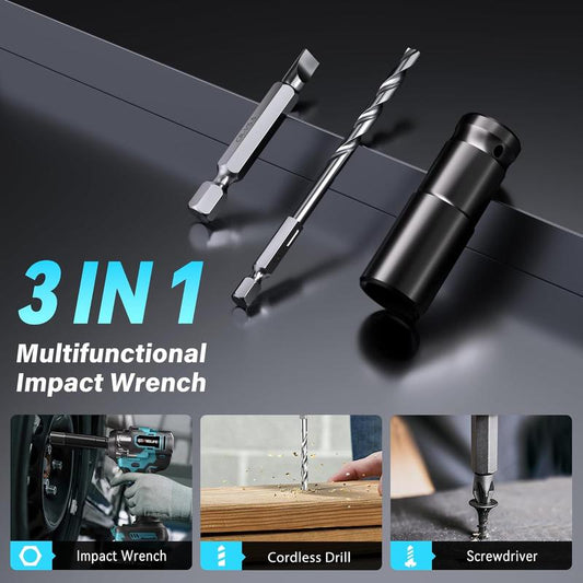 GEVEELIFE 700Nm 3 in 1 Brushless Impact