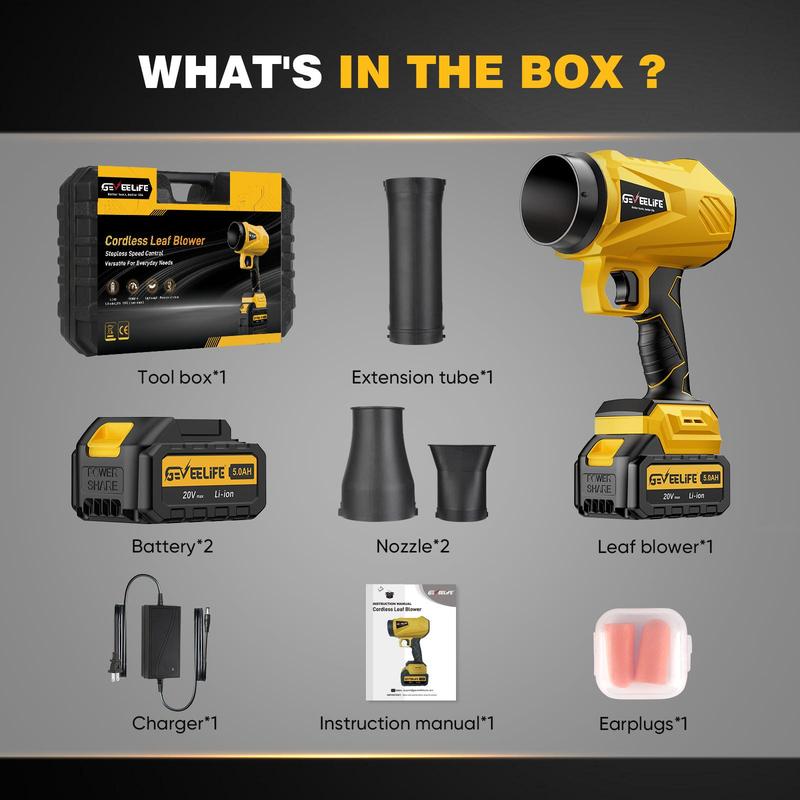 GEVEELIFE 200W Turbo Jet Cordless Hair Dryer