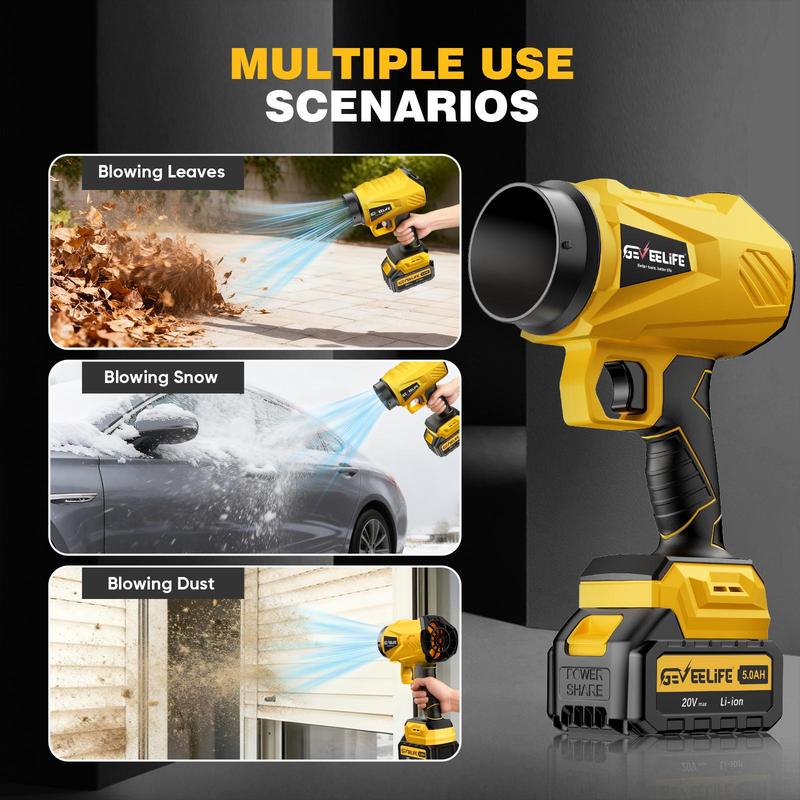 GEVEELIFE 200W Turbo Jet Cordless Hair Dryer